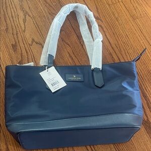 London Fog Dark Blue Handbag
